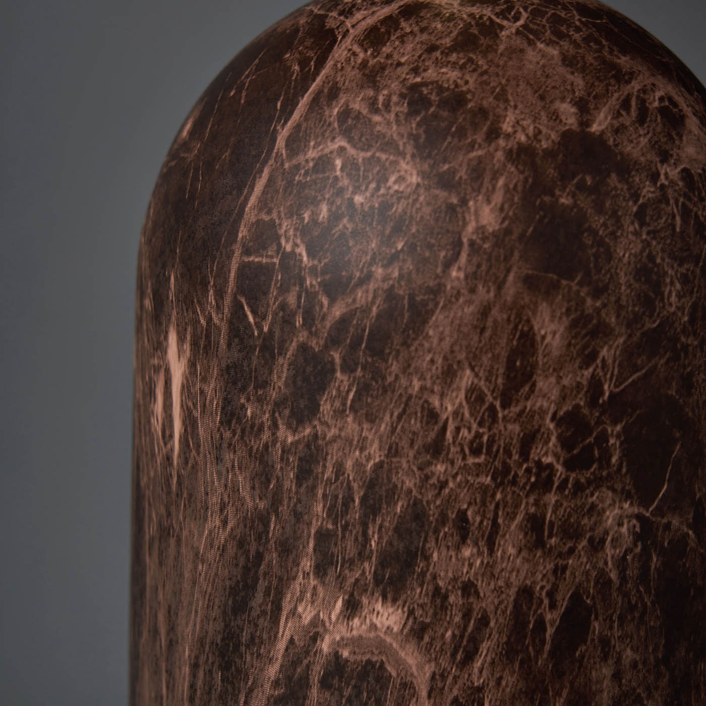 Inlight Table Lamp Printed Matt Brown Natural Marble Effect Round Contemporary - Image 4