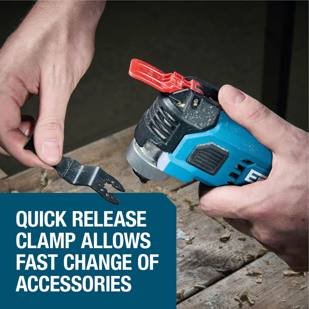 Erbauer Cordless Multi tool 18V EXT Keep Cool Brushless V2 ERI1080MLT Bare Body - Image 5