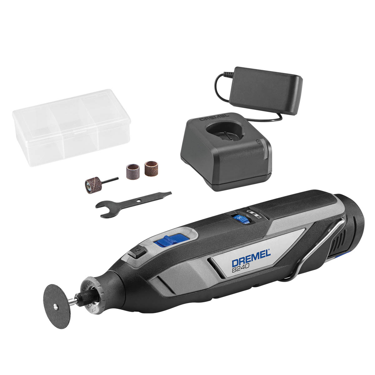 Dremel Rotary Multi Tool Kit Cordless 12V 2Ah Li-Ion F0138240JB Soft Grip - Image 1