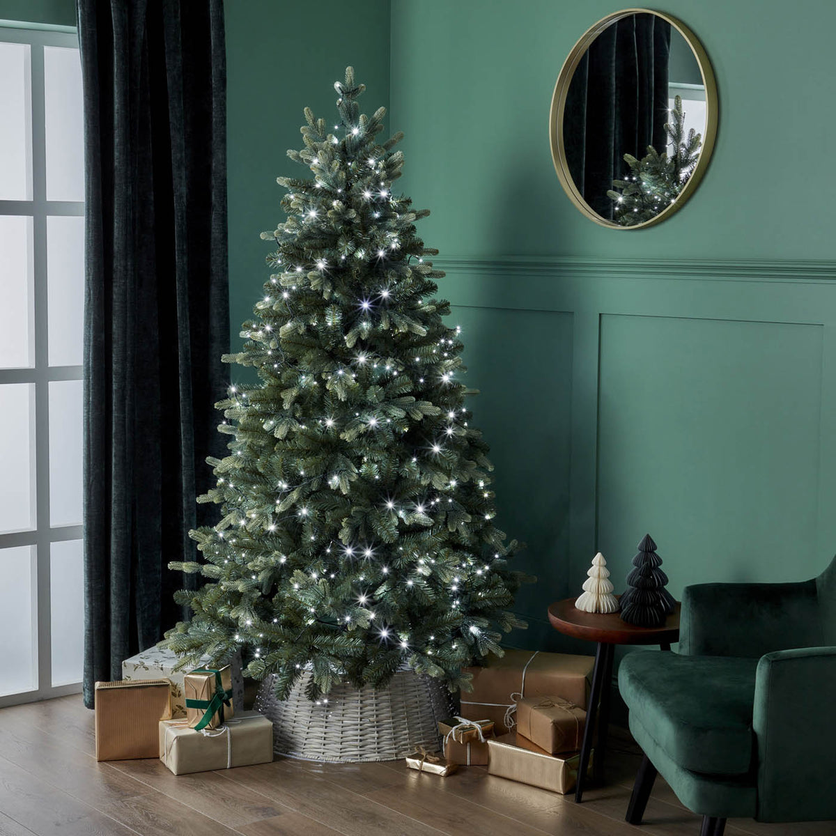 889 LED Christmas String Lights 720 Ice White Timer Indoor  Decoration - Image 8