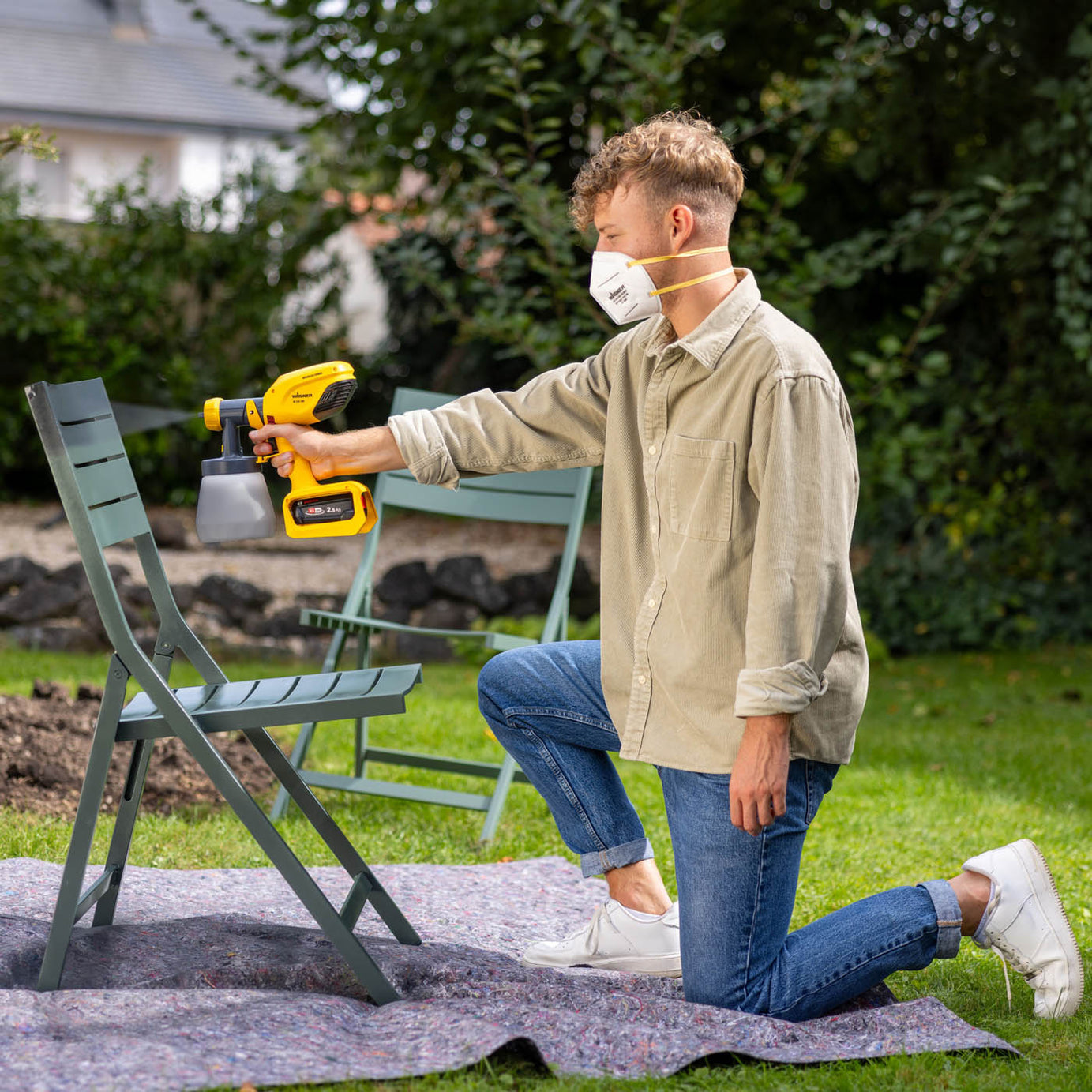 Wagner Paint Sprayer Cordless 18V Li-Ion W250 Compact HVLP Spray Gun Body Only - Image 5