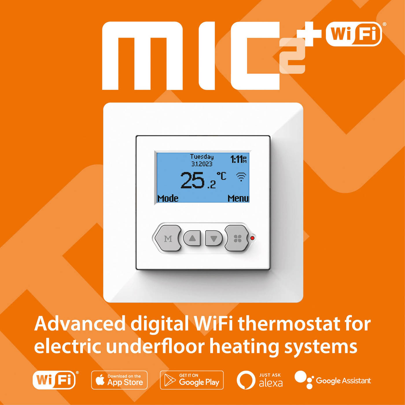 Klima MIC2 Wifi Digital Underfloor heating thermostat 230V - Image 8