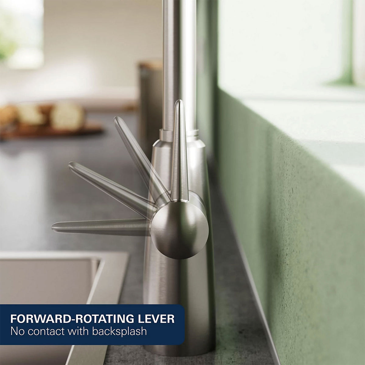 Grohe Kitchen Mixer Tap Brass Matt Anthracite Dual Lever Swivel Spot Modern - Image 4