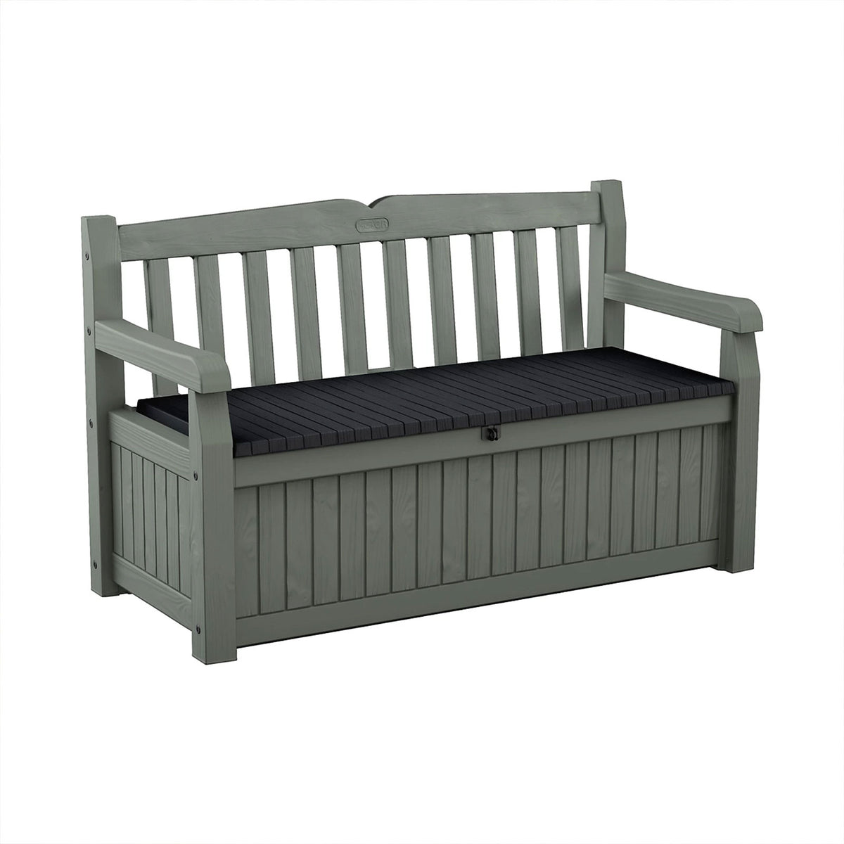 Keter Eden Garden Storage Bench Green Outdoor Seat Box Patio 265L Storage - Image 1