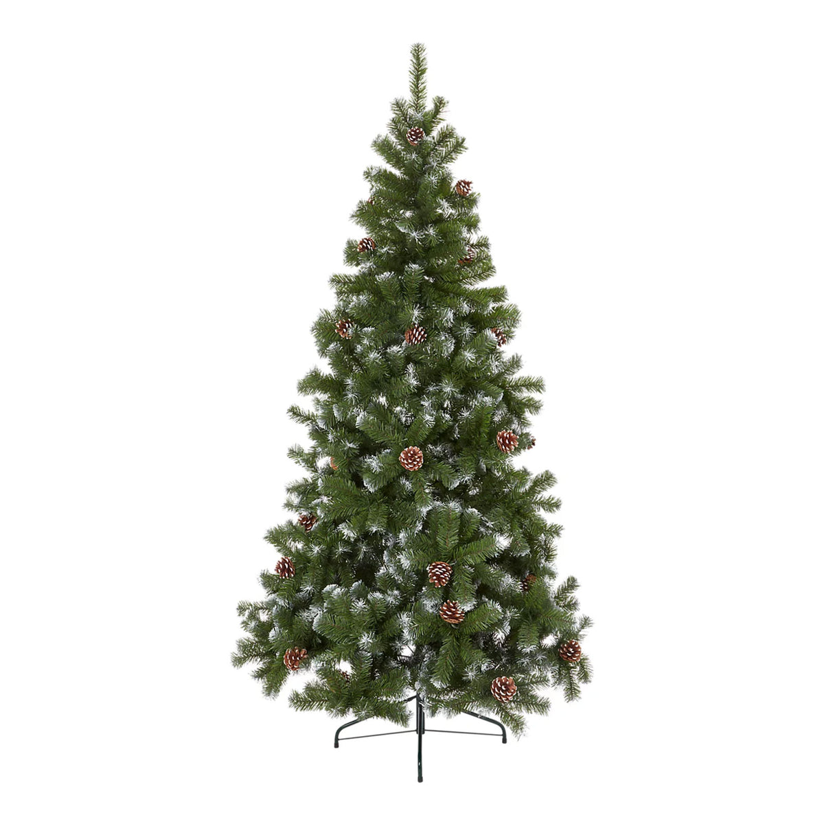 Corbier Artificial Christmas Tree 7ft Wrapped Full Green Festive Tree - Image 3