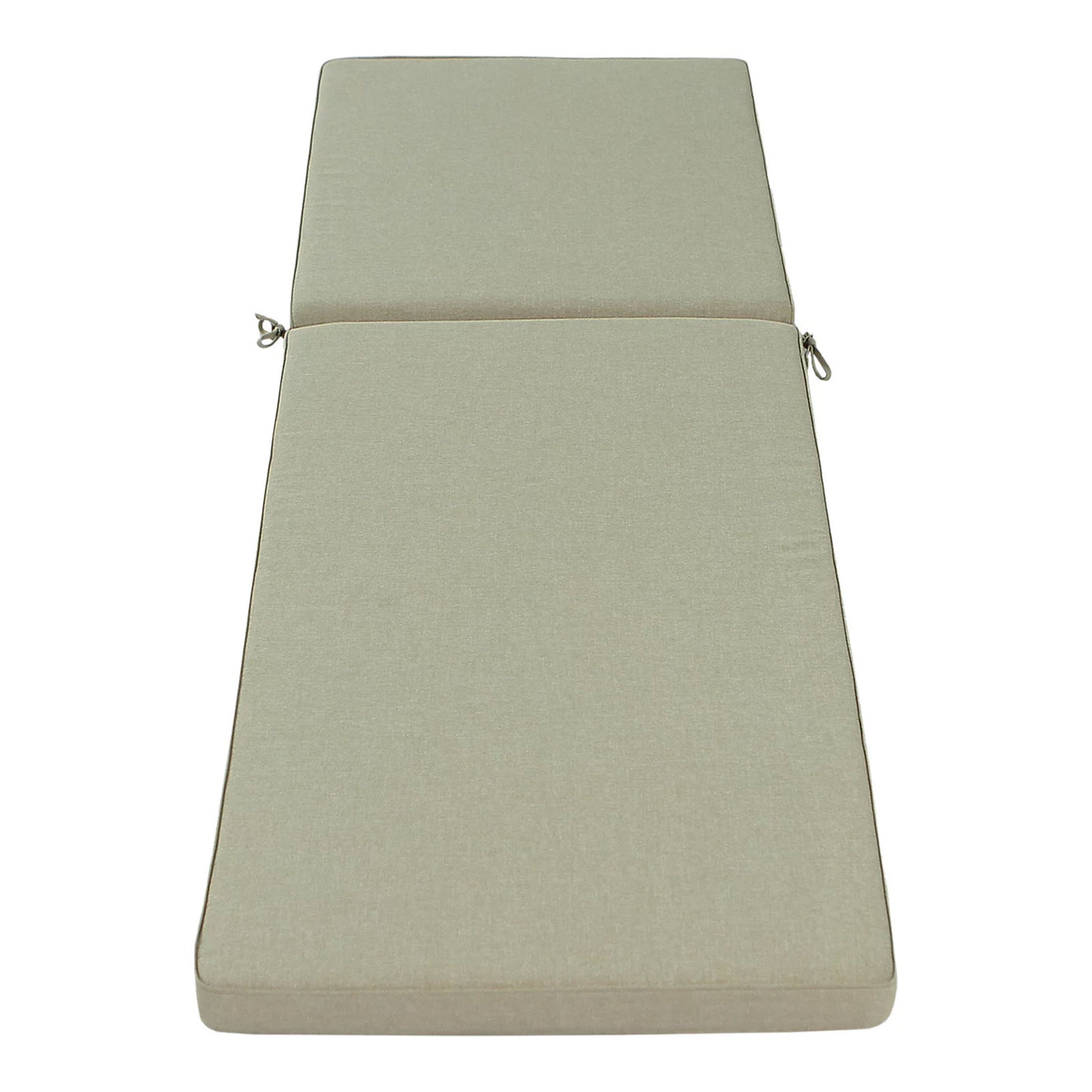 GoodHome Tiga Sunlounger Cushion Sand Outdoor Garden Recliner Pad 197cm - Image 2