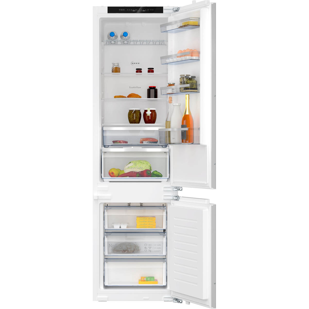 NEFF Fridge freezer Integrated KI7962FD0 70:30 White Traditional Frost free - Image 1