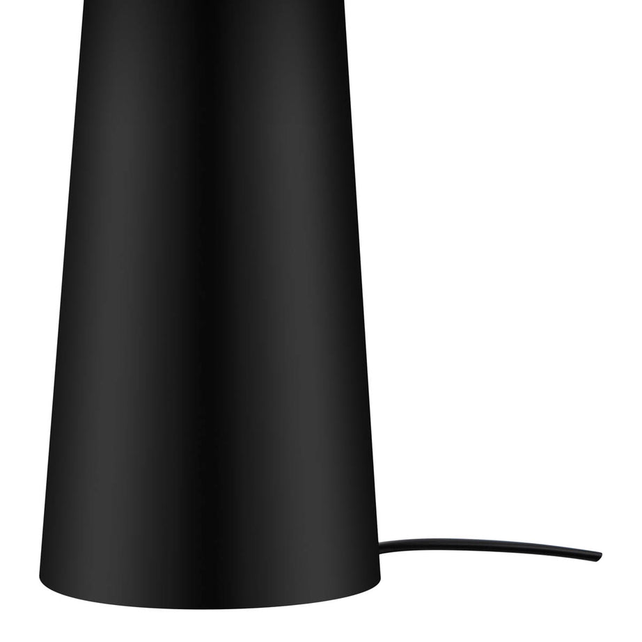 Table Lamp Matt Natural Black Metal Raffia Bedside Light Living Room Modern - Image 9