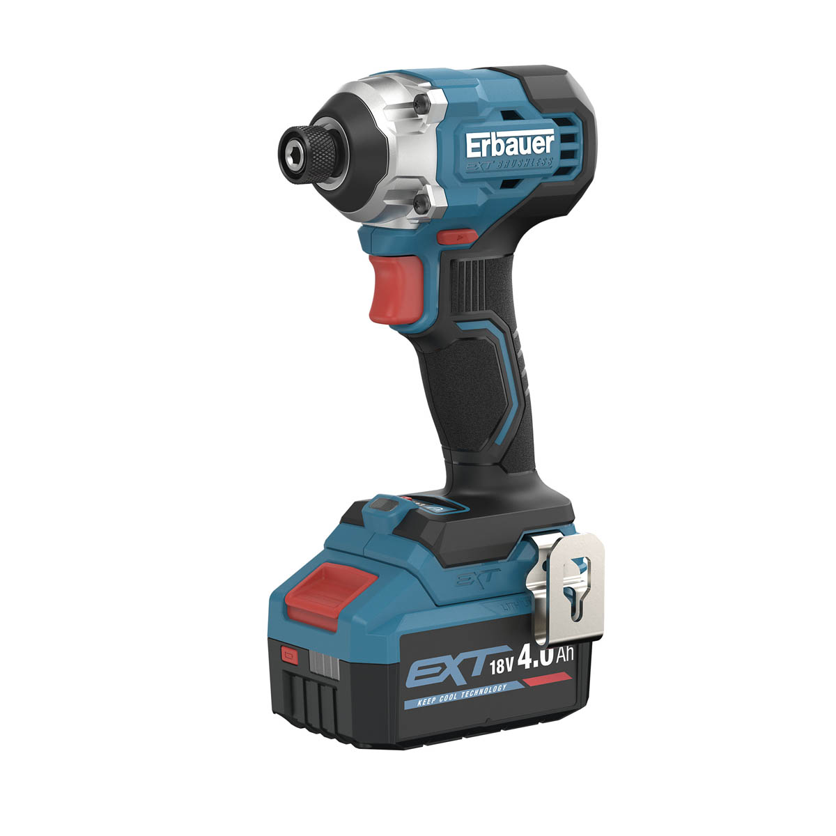 Erbauer Impact Driver Cordless ERI1093IPD Brushless 18V 1 x 4Ah Li-ion EXT - Image 1