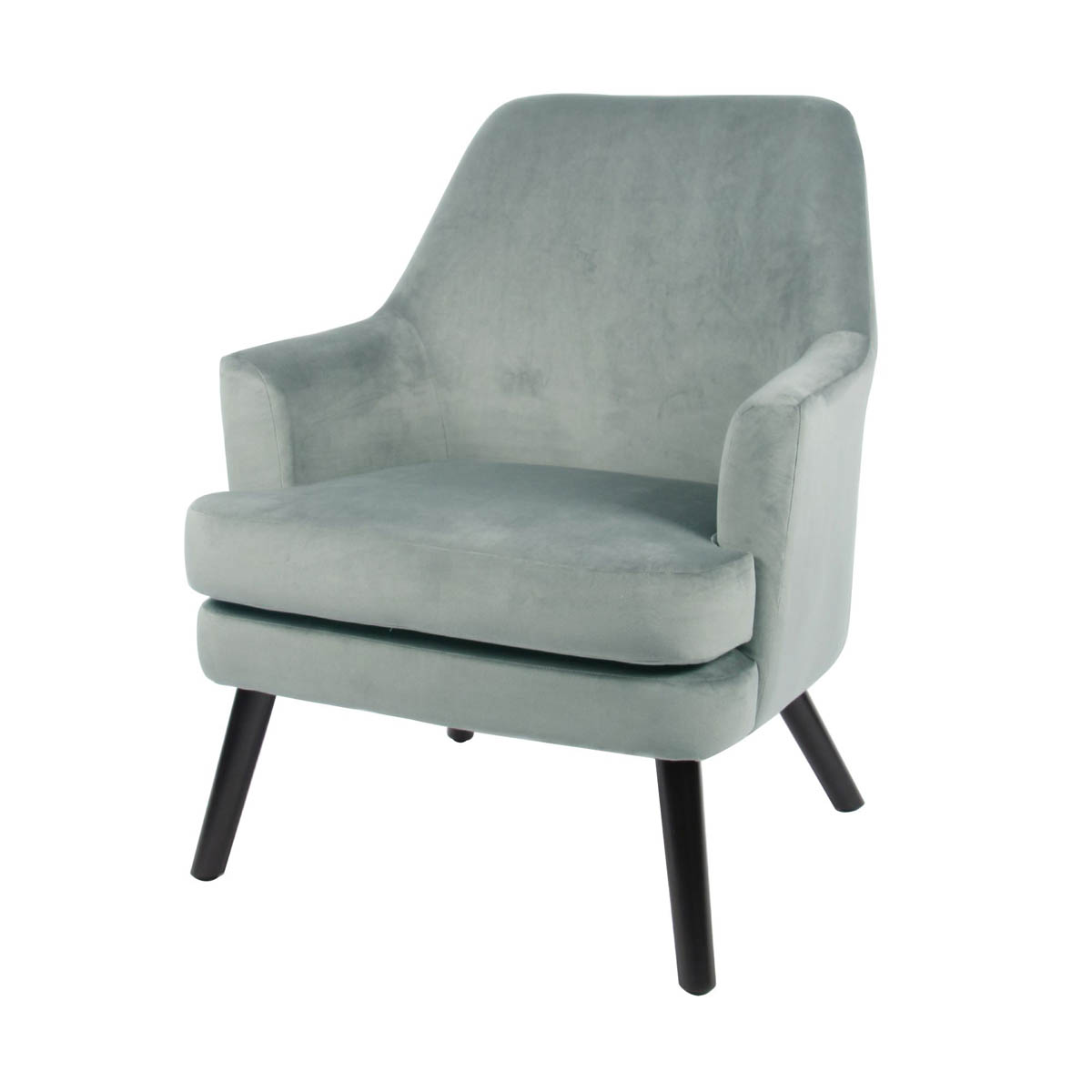 Kenver Green Velvet effect Relaxer chair (H)895mm (W)720mm (D)735mm - Image 3