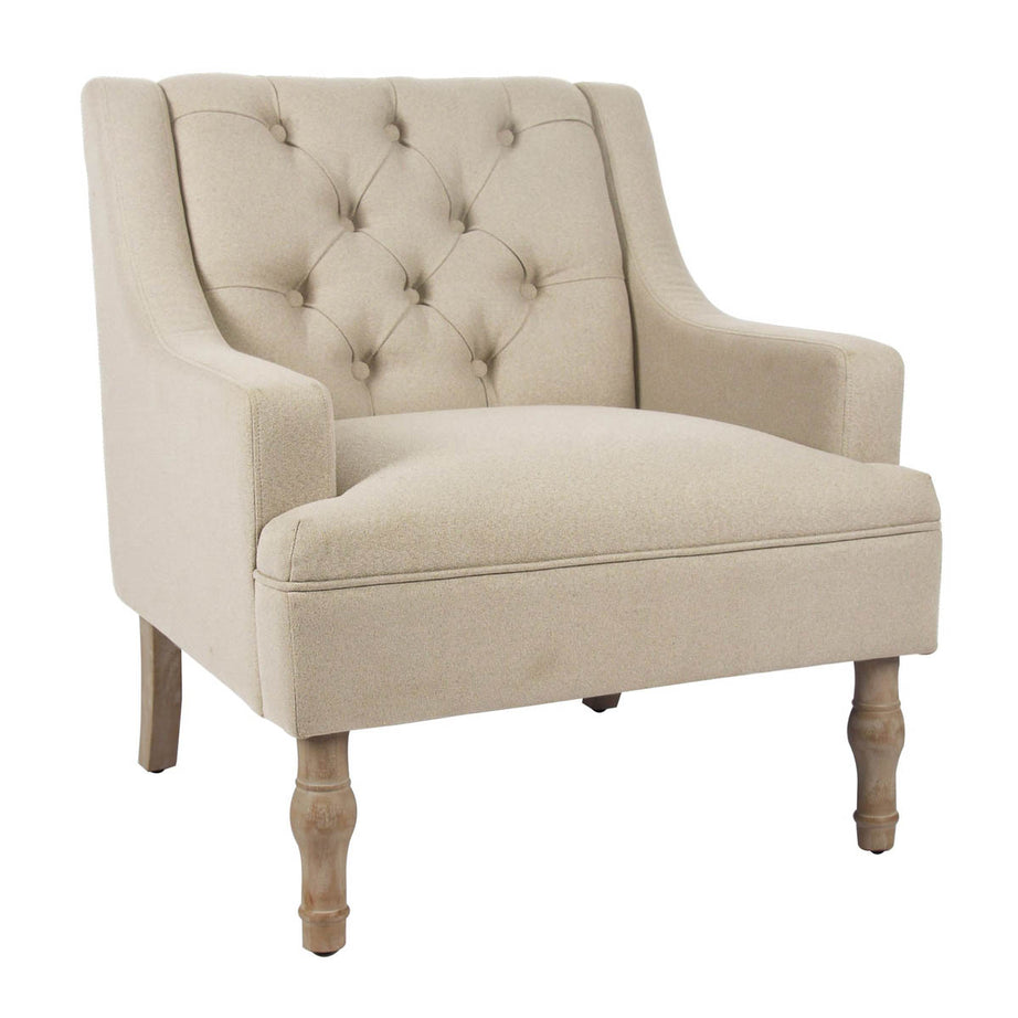 Lowenna Armchair Birch Beige Livingroom Comfort Elegant (H)835 (W)740 (D)760mm - Image 1