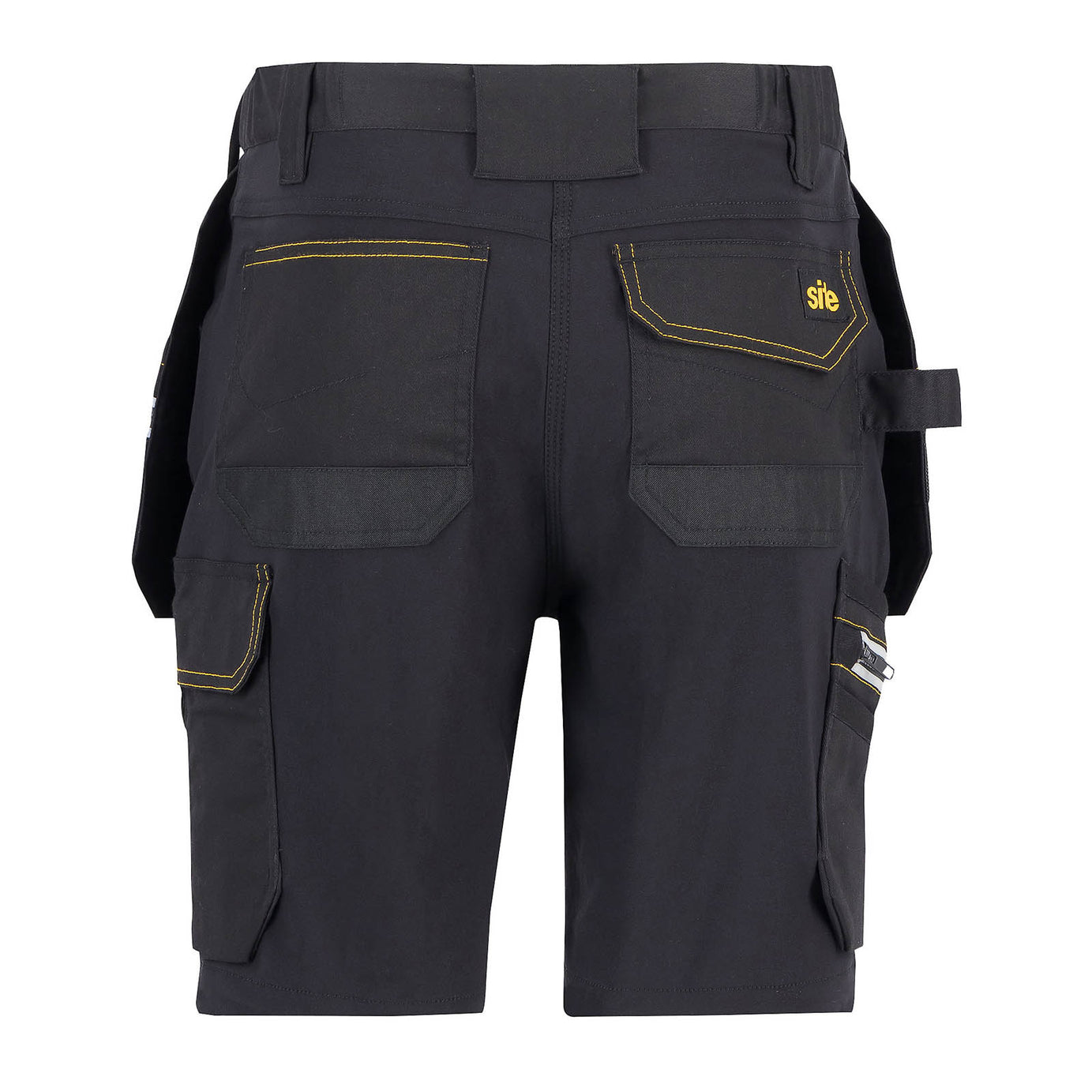 Site Work Shorts Women's Kilani Regular Fit Black Grey Multi Pockets Cargo W32 - Image 5
