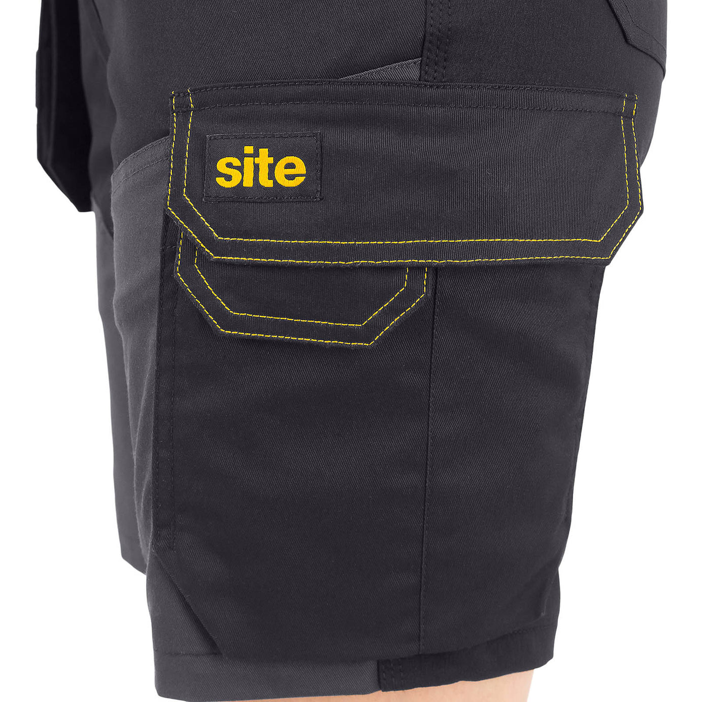 Site Work Shorts Women's Kilani Regular Fit Black Grey Multi Pockets Cargo W32 - Image 7