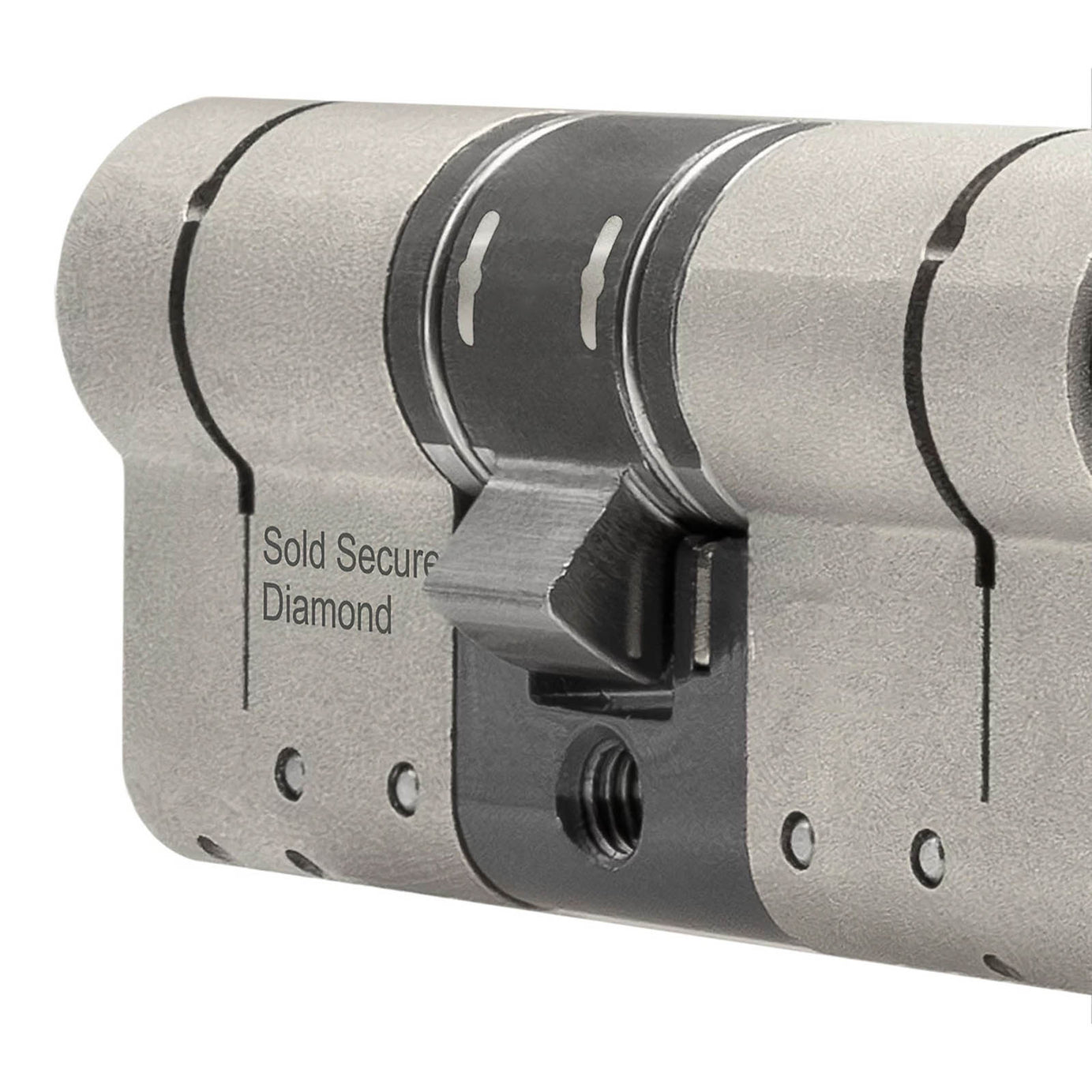 Smith & Locke Euro Cylinder Lock 3 Star Satin Nickel Plated Fire Rated 45/50 - Image 4