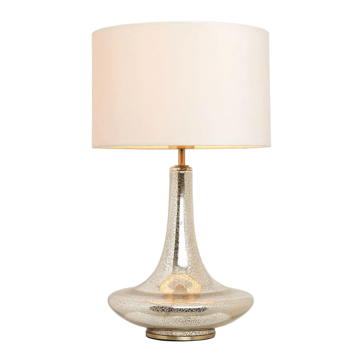 Inlight Passa Teardrop Mirrored Ivory & Champagne Gold effect Table lamp - Image 2
