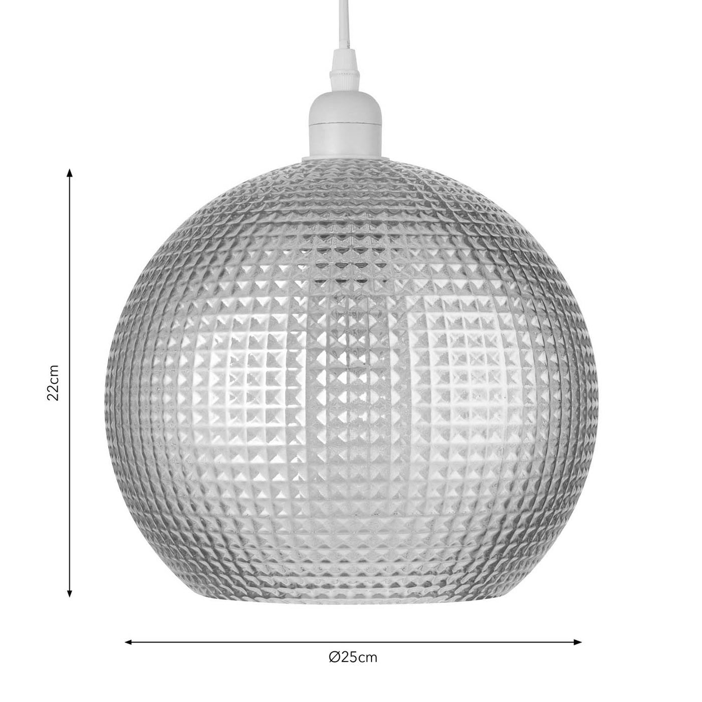 Harbour Studio Ceiling Light Shade Hemsby Champagne Textured Round (D)25cm - Image 2