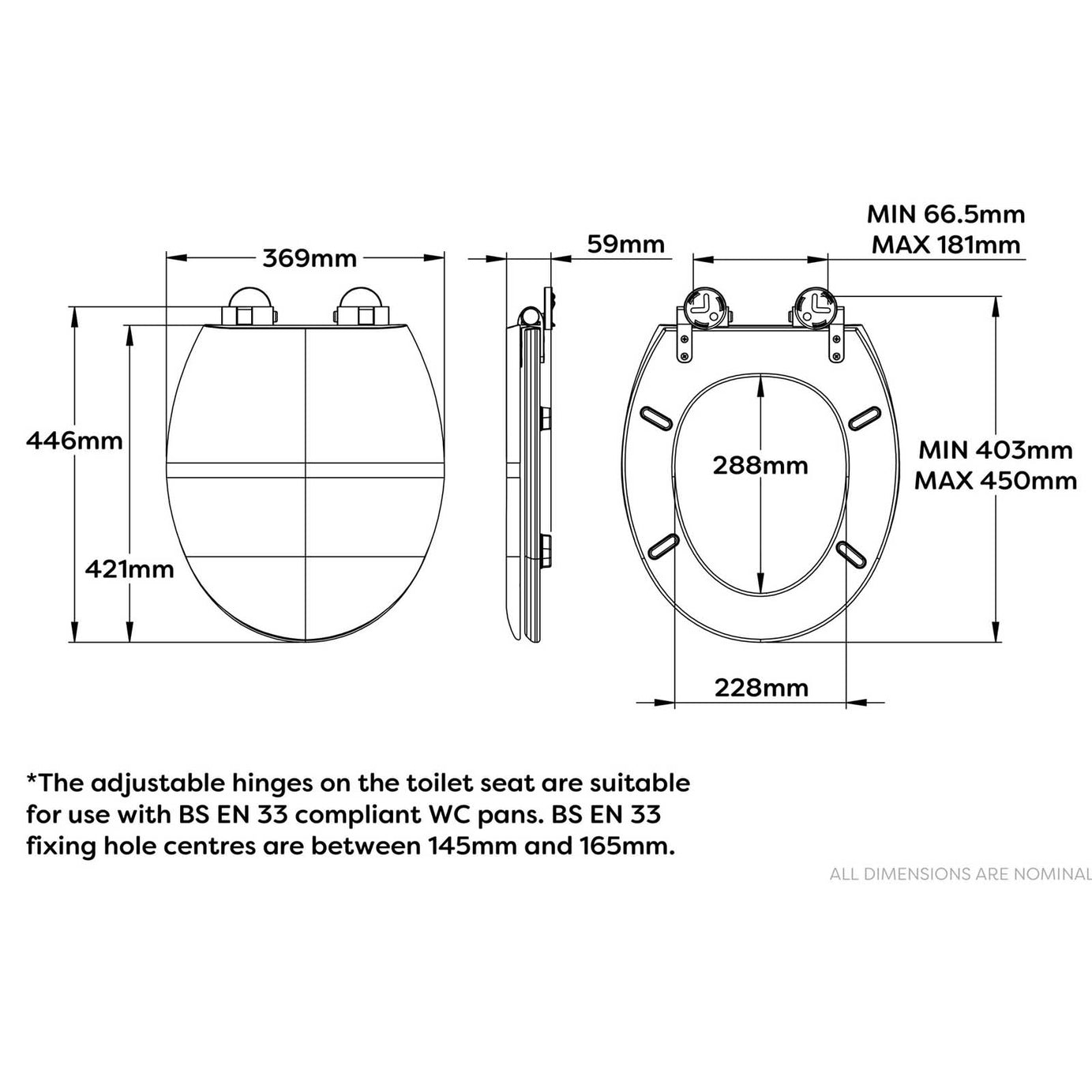 Croydex Flexi Fix Orta White Standard Slim Soft close Toilet seat - Image 2