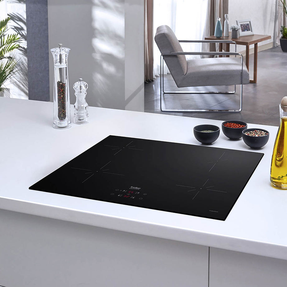 Beko Induction Hob BlackHII164401QT 59cm With Touch Controls - Image 2
