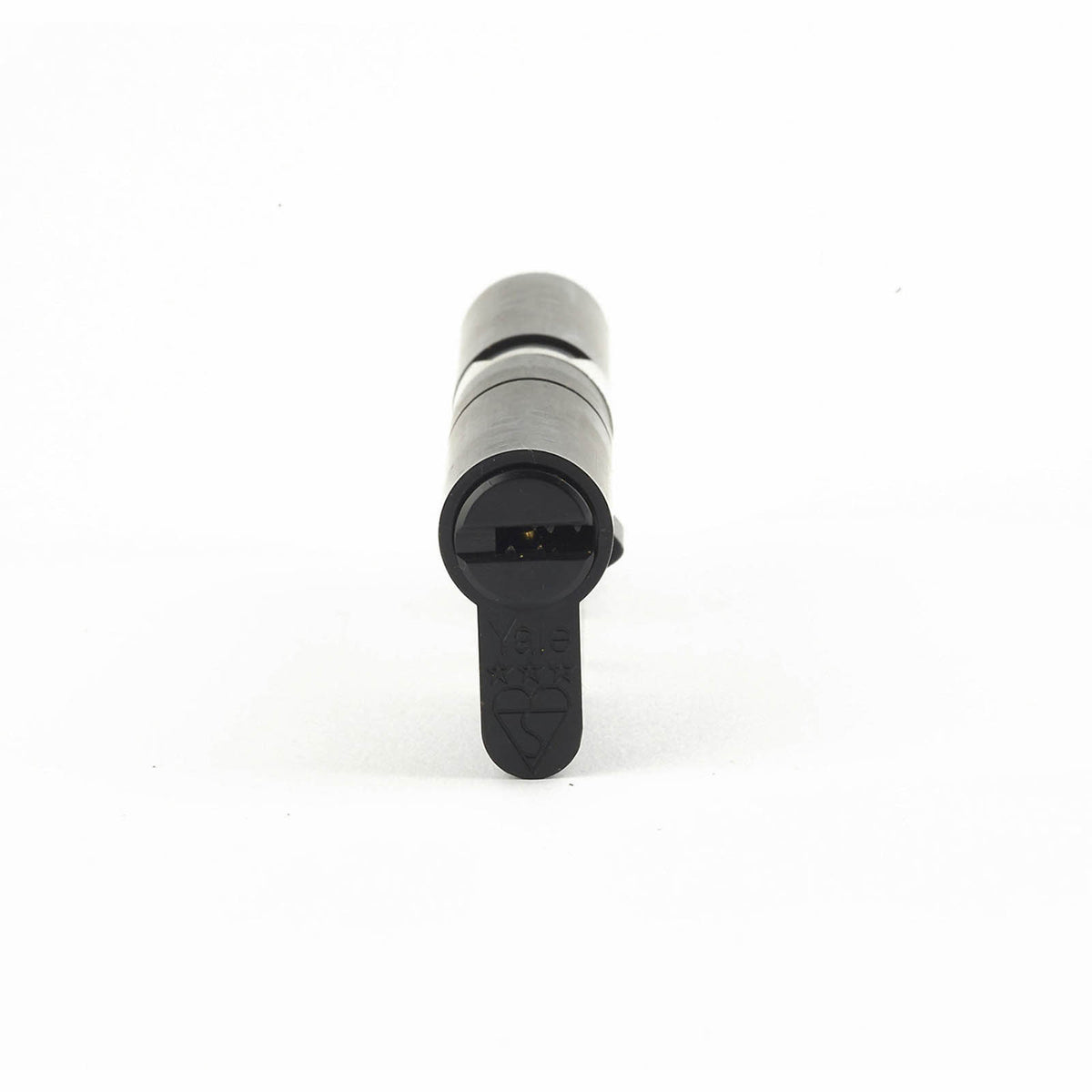 Yale Platinum 3 Star 50/50 Euro Cylinder Lock Matt Black Anti Snap - Image 1