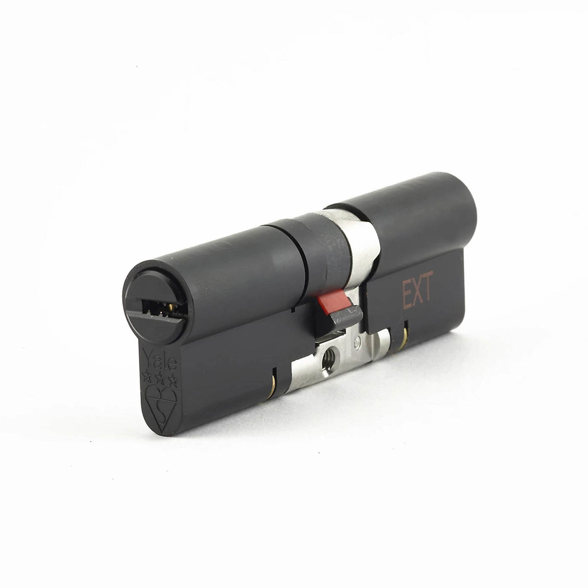Yale Platinum 3 Star 50/50 Euro Cylinder Lock Matt Black Anti Snap - Image 2