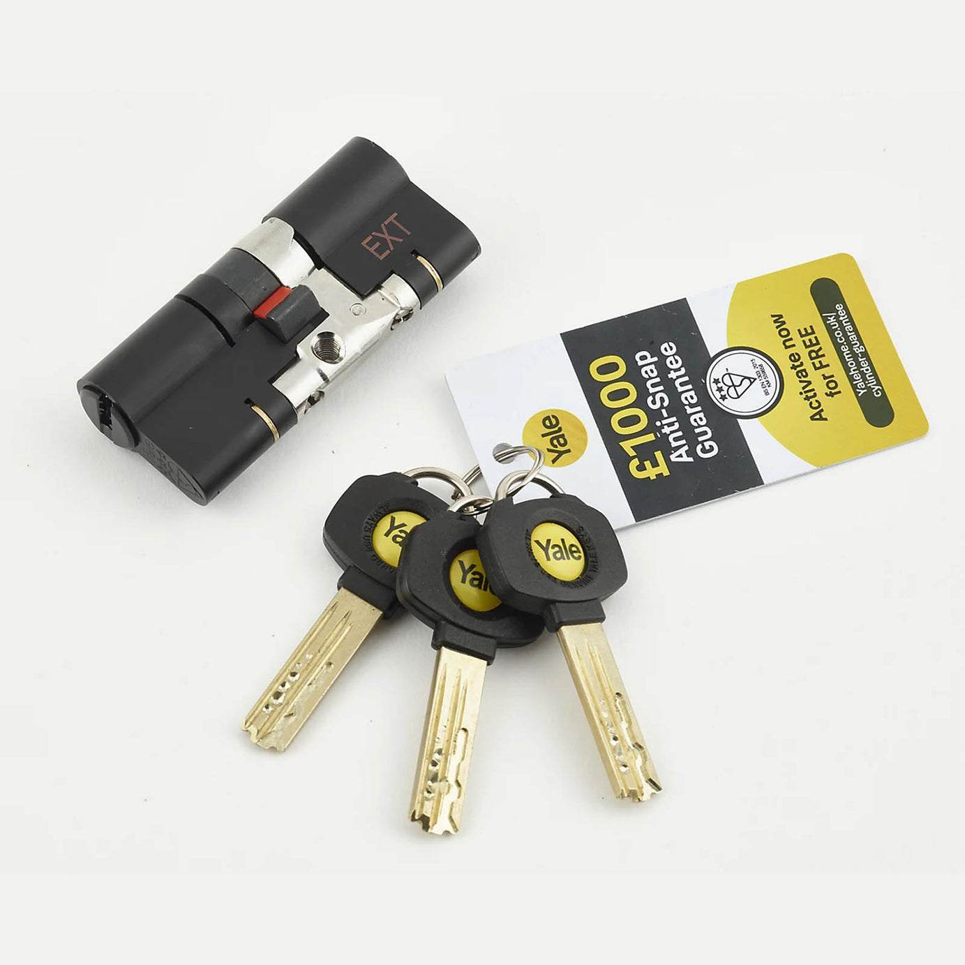 Yale Platinum 3 Star 50/50 Euro Cylinder Lock Matt Black Anti Snap - Image 4