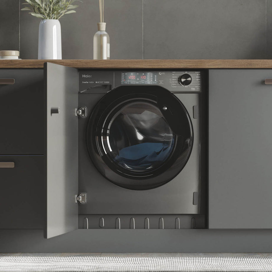 Haier Washer Dryer Built-in Condenser HWDQ90B416FWBRUK 9kg/5kg Grey 1600 rpm - Image 3