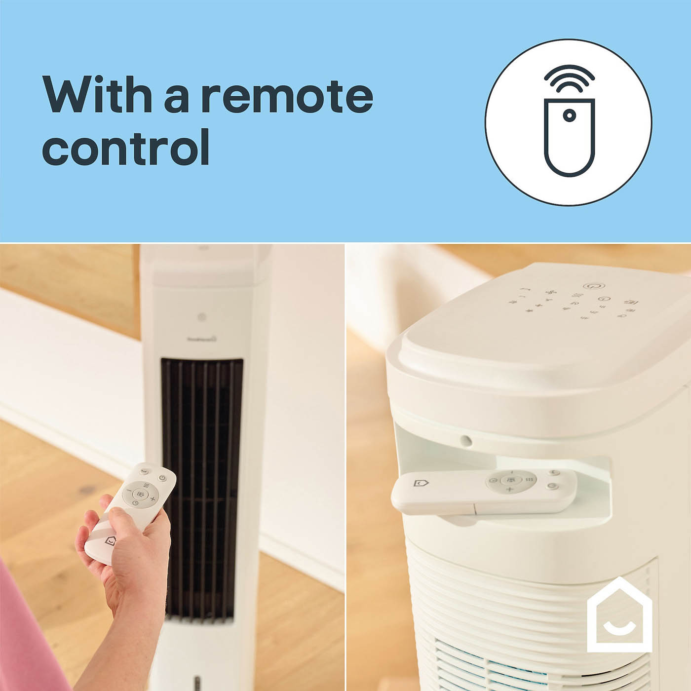 Portable Air Cooler White Remote Controlled Oscillation 6 speeds Timer 45W - Image 2