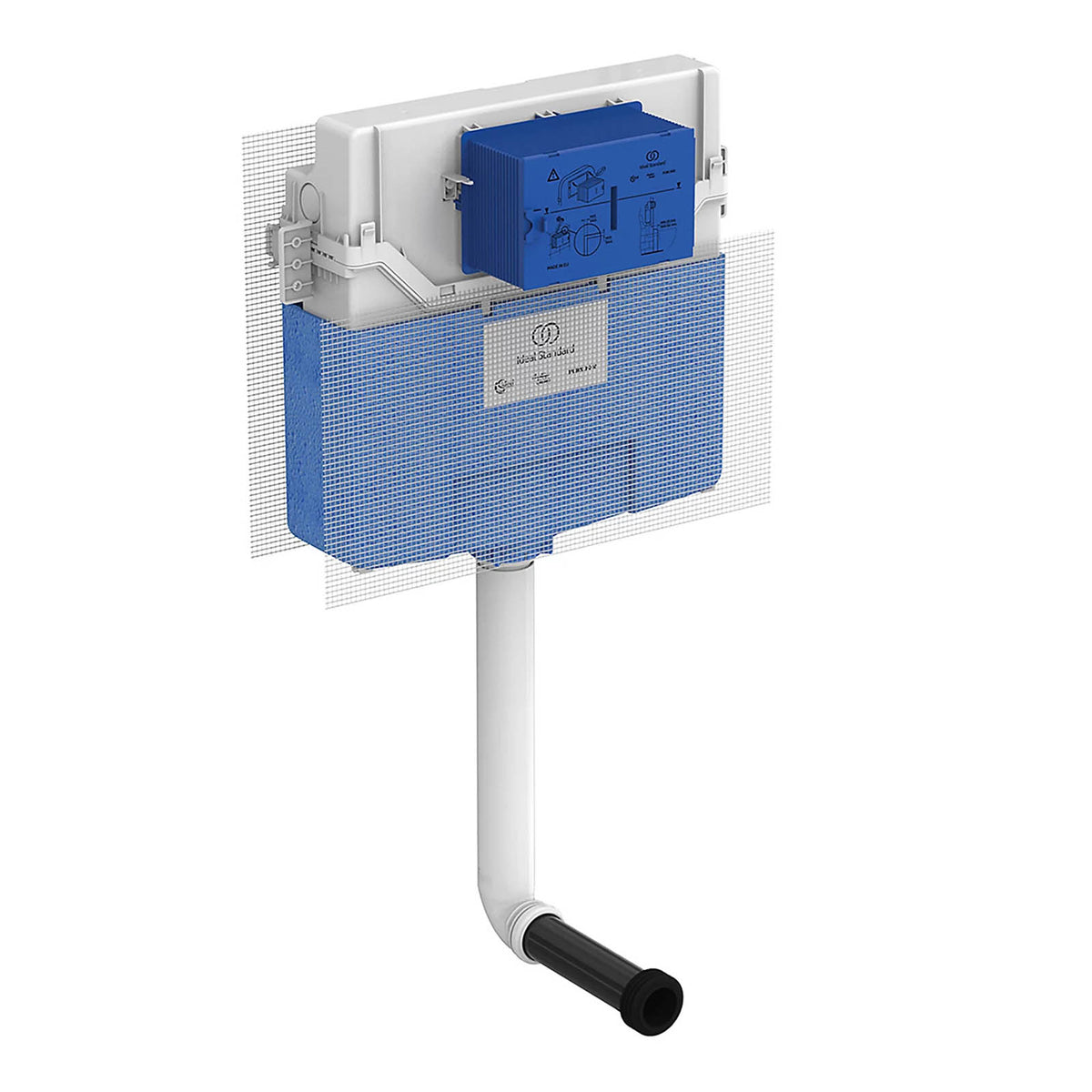 Ideal Standard Toilet Dual Cistern Concealed 4.5/3L Top Inlet Bathroom WC Slim - Image 4