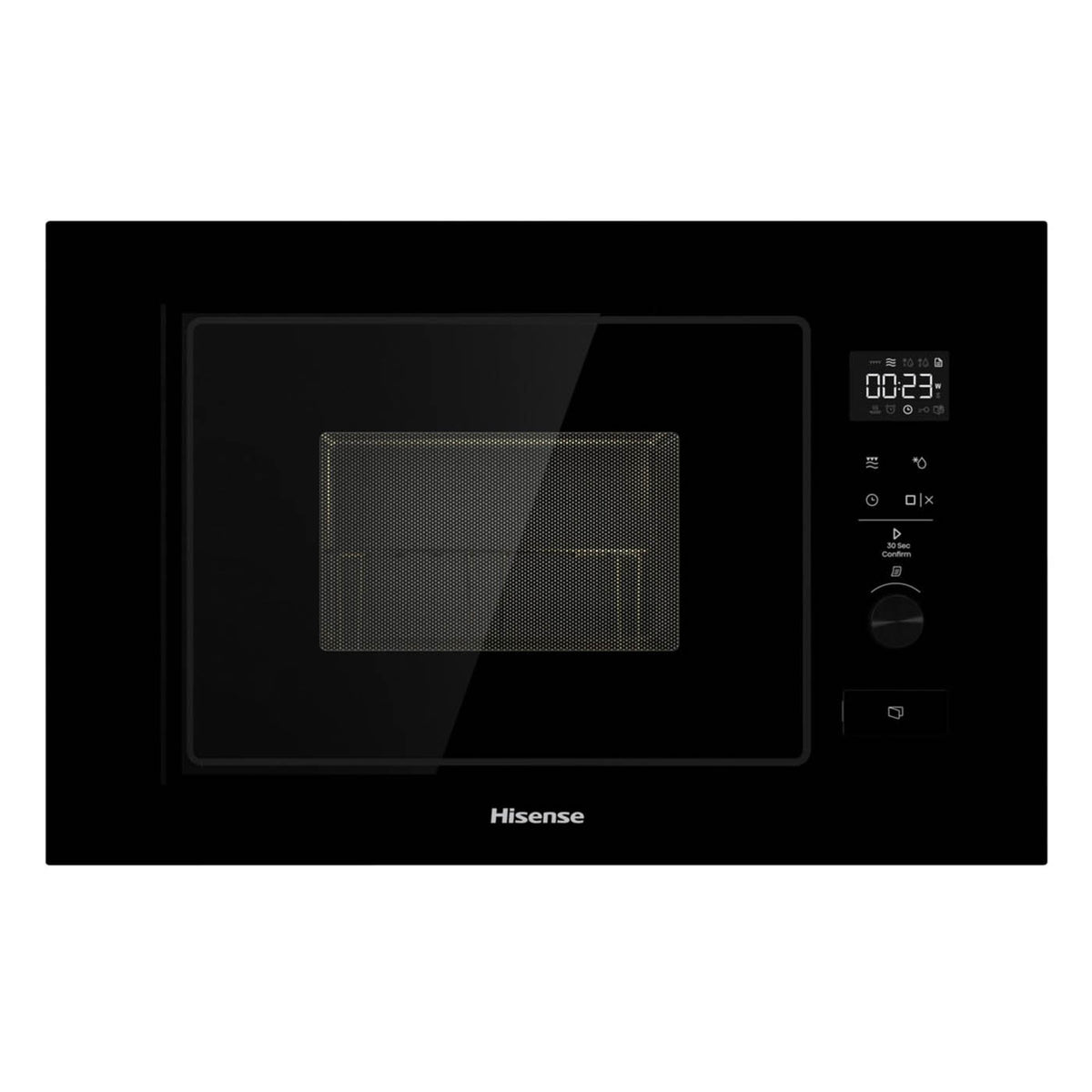 Hisense Built-in Microwave BIM320G52BGUK Mirrored Black Grill Function 20L - Image 1
