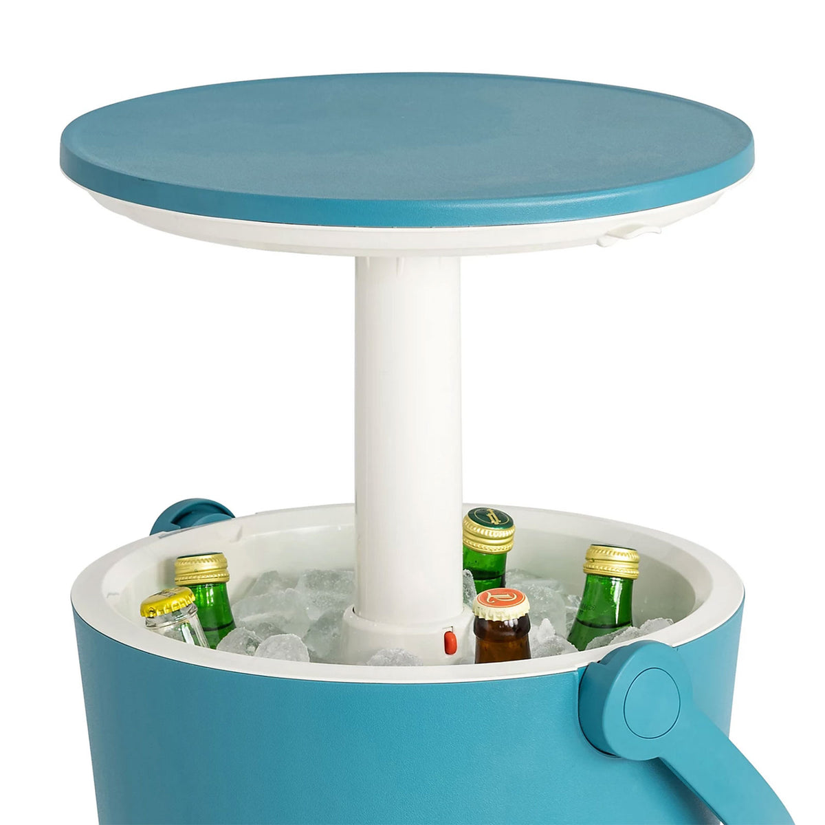 Keter Go Bar Cool Stool Drinks Table Ice Cooler Ocean Blue - Image 2