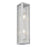 Wall Lamp 2 Light Contemporary Chrome Clear Ribbed Glass Indoor Outdoor IP44 - Image 1
