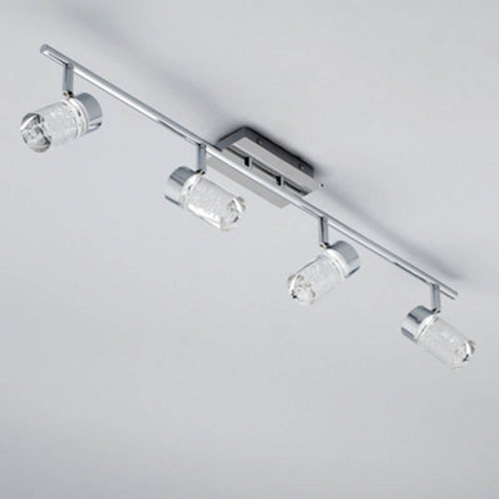 Ceiling Spotlight Bar Chrome 4 Way Bathroom LED Cool White 1480lm Indoor 50W - Image 4