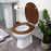 Toilet Seat Wooden Brown Adjustable Standard Close Bathroom WC Heavy Duty - Image 3