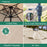 Outdoor Garden Parasol Umbrella Beige Tilt Crank Durable Adjustable Air Vent 2M - Image 3