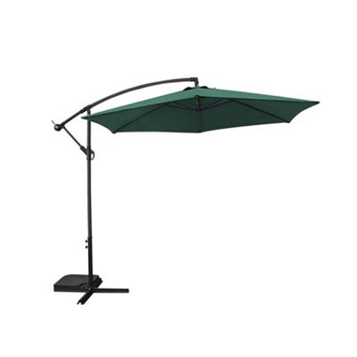 Garden Parasol Cantilever Banana Green Outdoor Patio Sunshade Umbrella  3m - Image 1