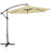 Garden Parasol Umbrella Cream Outdoor Cantilever Banana Canopy Sun Shade 3m - Image 2