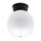 Outdoor Ceiling Light Porch Front House Modern Black White Globe Round Shade - Image 1