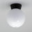 Outdoor Ceiling Light Porch Front House Modern Black White Globe Round Shade - Image 4