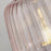 Table Lamp Soft Pink Ripple Effect Glass Bedside Light Livingroom Modern - Image 3