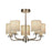 Pendant Ceiling Light 5 Way Linen Shades Dimmable Bedroom Living Room LED - Image 1