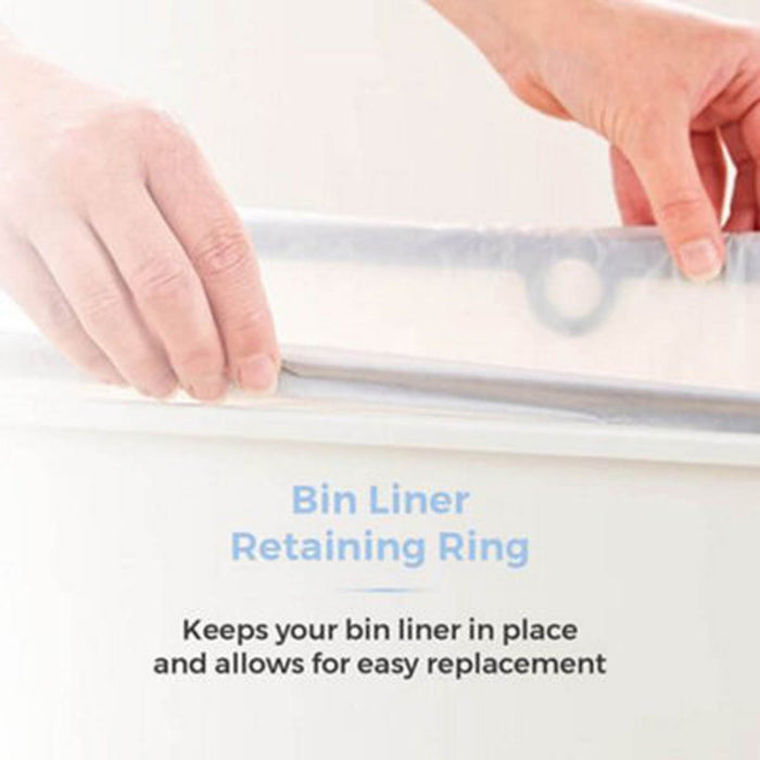 Kitchen Bin Rectangular Sensor White Automatic Closing Touchless Waste Trash 50L - Image 4