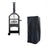 Pizza Oven BBQ Smoker Grill Robust Portable Outdoor Chimney Cover 2-Tier Wheeled - Image 1