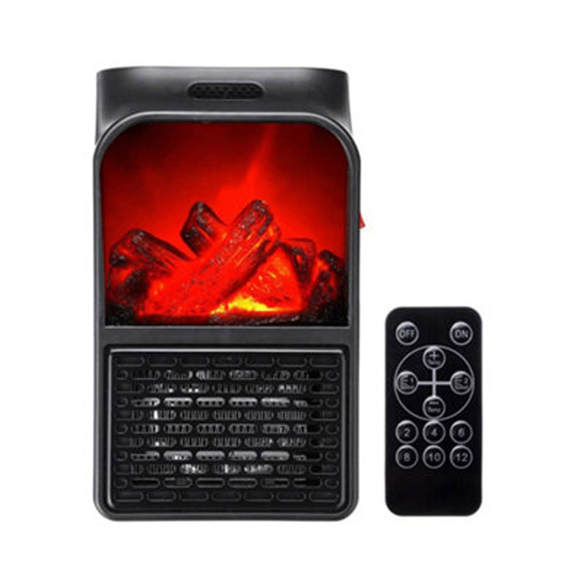 Mini Air Fan Heater Electric 900W UK Plug-In Wall-Outlet Flame Ceramic —  iForce Market