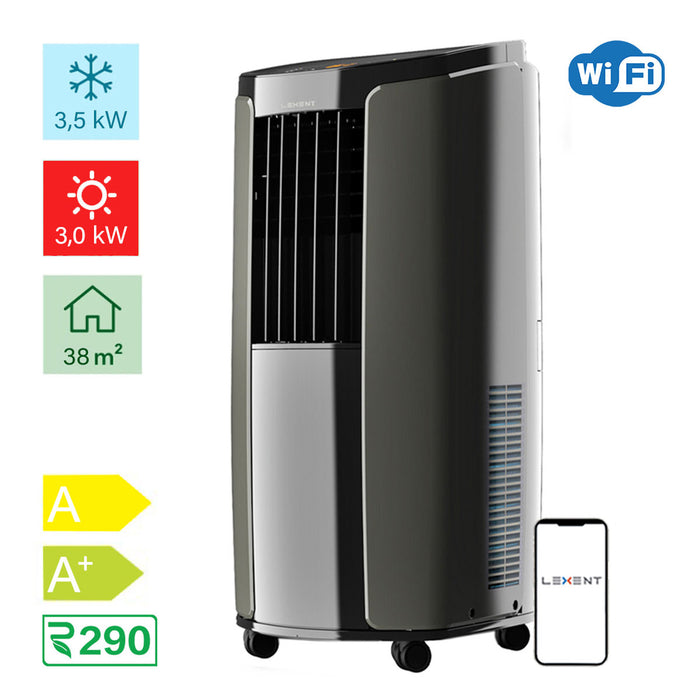 Lexent Heat Pump Air Conditioner Fan Cooling 6-in-1 Wi-Fi Portable Rem —  iForce Market
