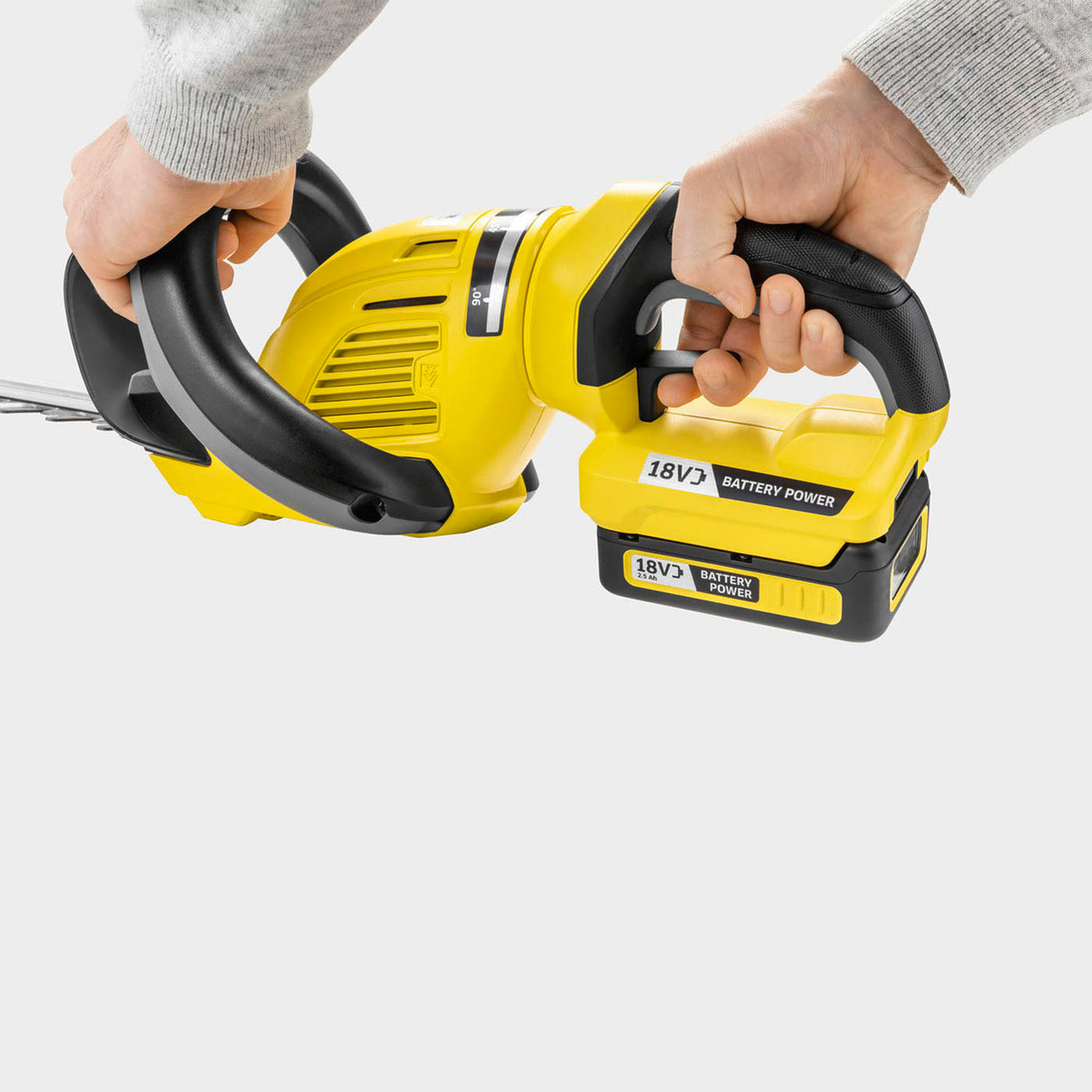 Karcher Hedge Trimmer Cordless HGE 18-50 Rotating Handle 2.5/5Ah 18V Body Only - Image 4