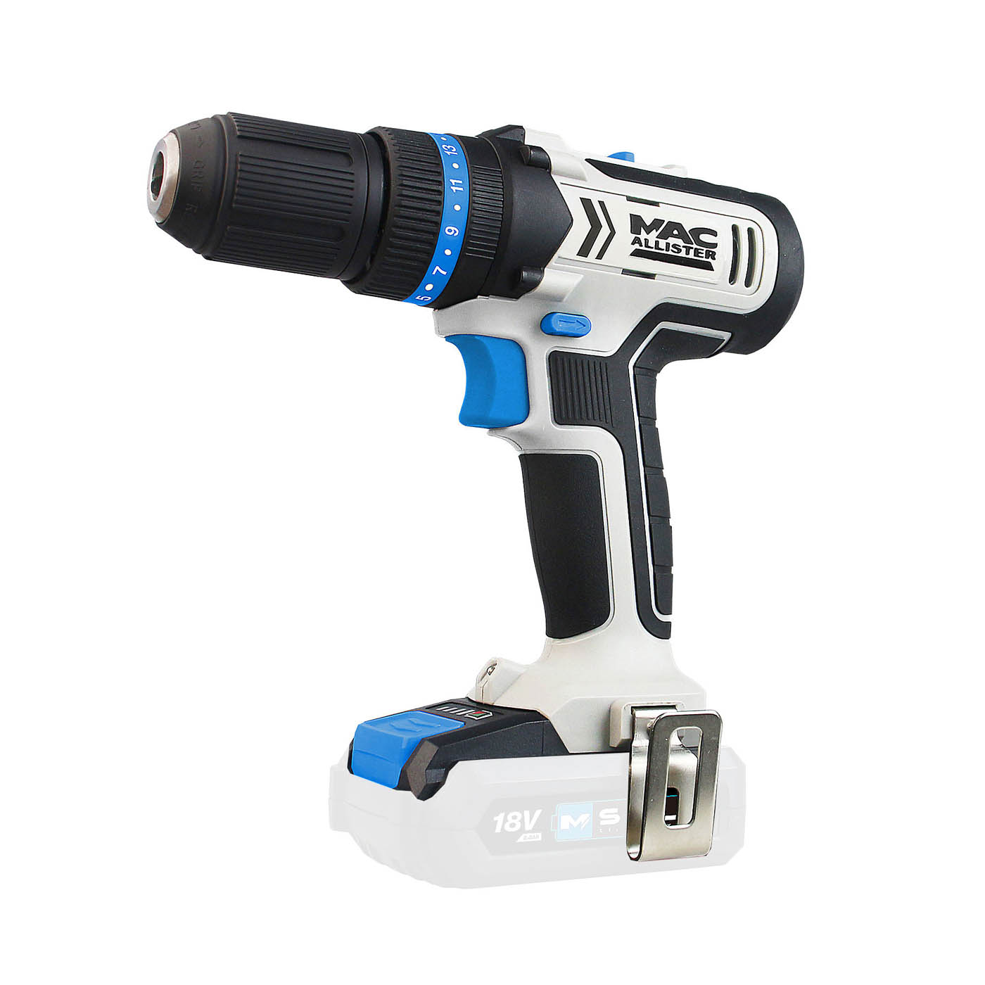 Mac Allister Combi Drill Cordless 18V Li-Ion MCD18 Soft Grip Compact Body Only - Image 1