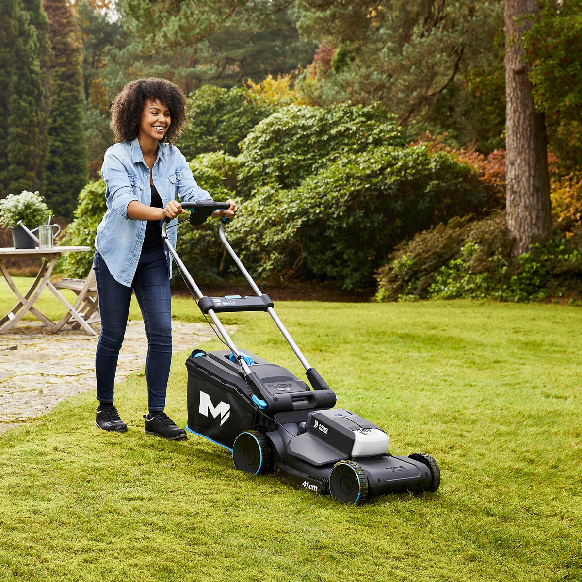 Mac Allister Rotary Lawnmower Cordless Telescopic Handle Powerful 36V Body Only - Image 2