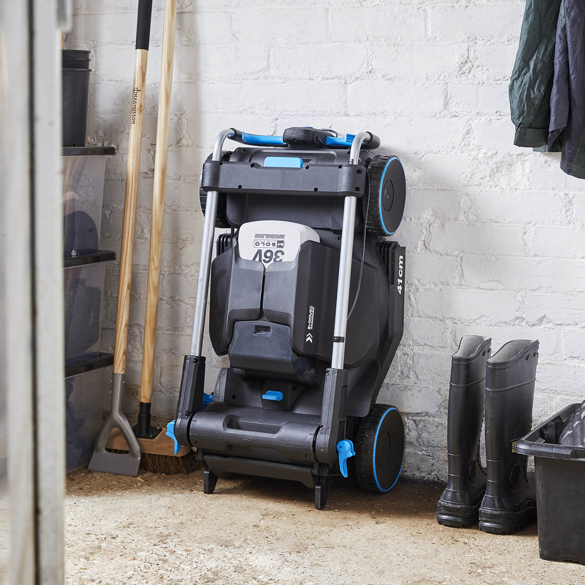 Mac Allister Rotary Lawnmower Cordless Telescopic Handle Powerful 36V Body Only - Image 4