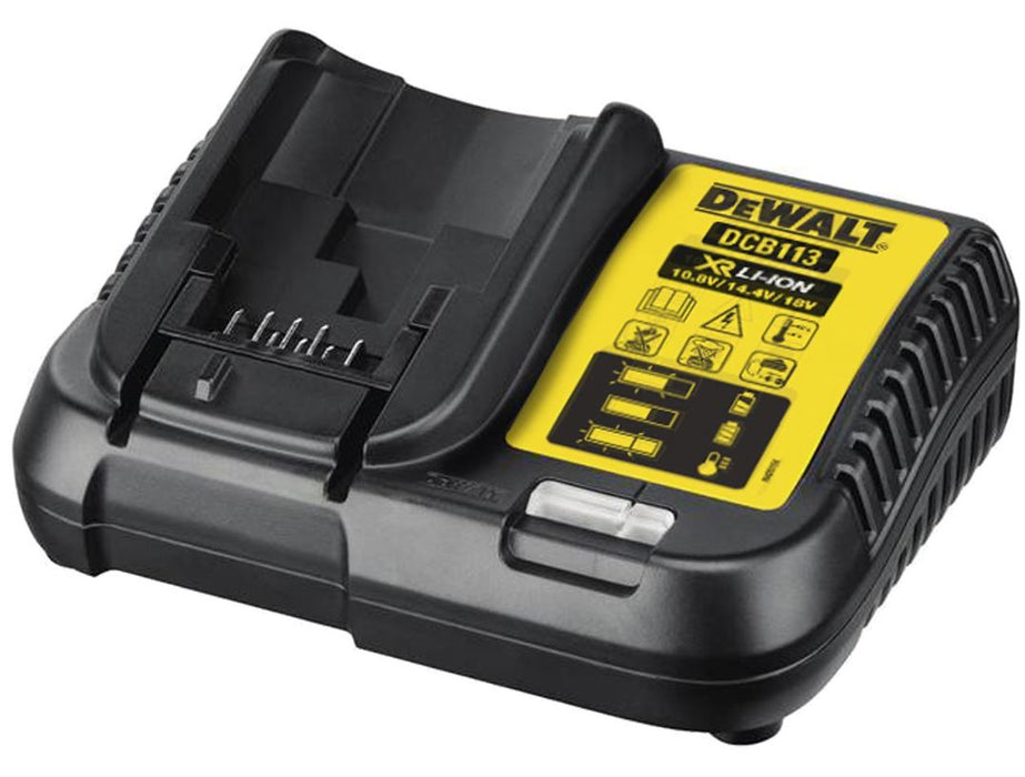 Dewalt Battery Charger DCB113 LED Multi Voltage Fast Charger 10.8 -18V Li-lon XR - Image 2