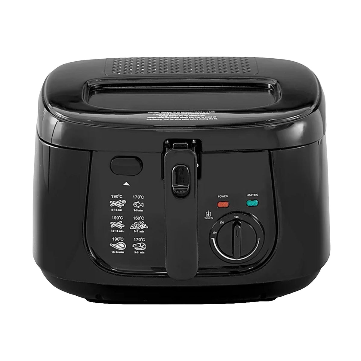 Livivo Deep Fat Fryer Electric 2.5L Black Non Stick Pan Safe Basket Handle 1800W - Image 1